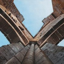 Aufragendes Ruinenmauerwerk