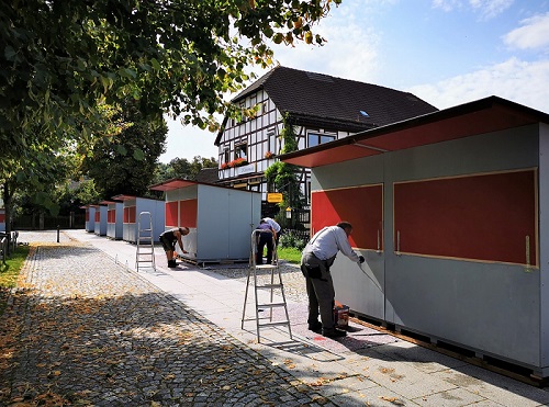Klostermarkt Aufbau